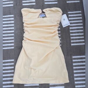 Peppermayo Soft Yellow Mini Dress